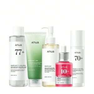 Anua Heartleaf Skincare Toner Set - Pink, Green, White 5 pic